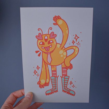 Cheerful Chaos Bug Art Print