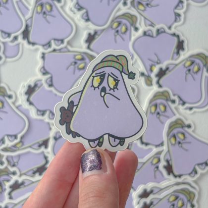 Sleepy Ghost Sticker