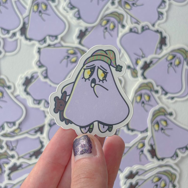 Sleepy Ghost Sticker