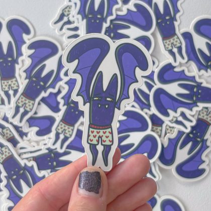 Sleepy Bat Sticker
