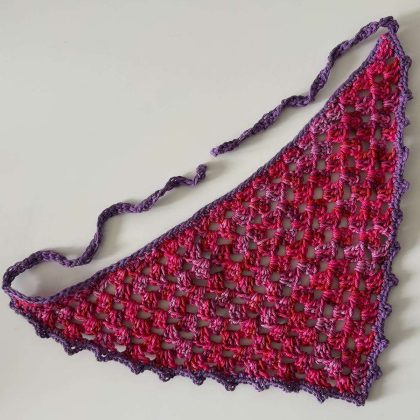 Crochet Bandana "Cherry"