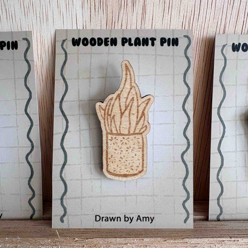 "Vrouwentong" Houten Pin